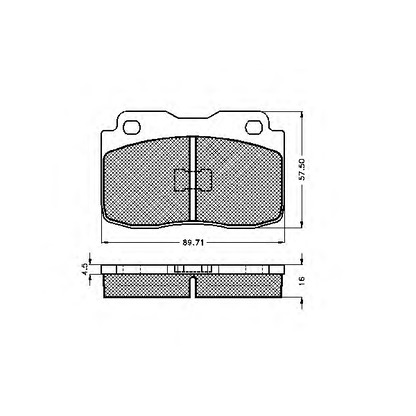 Photo Kit de plaquettes de frein, frein à disque SPIDAN 31034