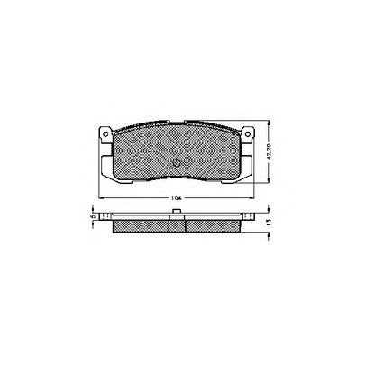 Photo Brake Pad Set, disc brake SPIDAN 31088