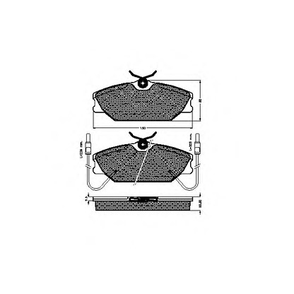 Photo Brake Pad Set, disc brake SPIDAN 31122