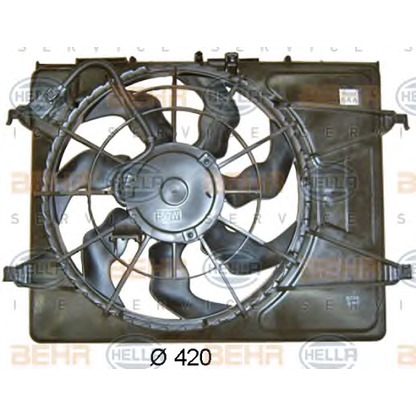 Photo Ventilateur, refroidissement du moteur HELLA 8EW351043351