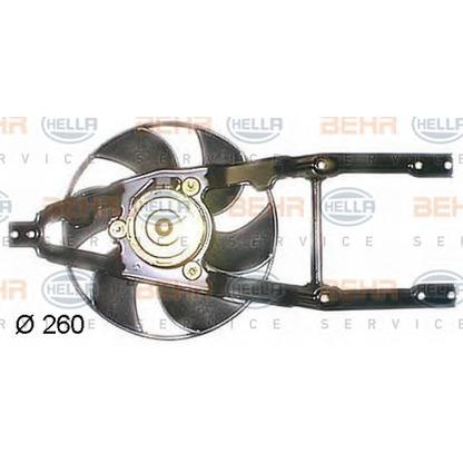 Photo Ventilateur, refroidissement du moteur HELLA 8EW351044461