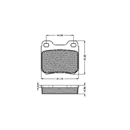 Photo Brake Pad Set, disc brake SPIDAN 31270