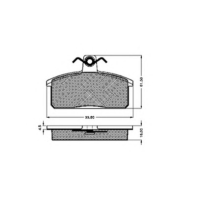 Photo Brake Pad Set, disc brake SPIDAN 31285