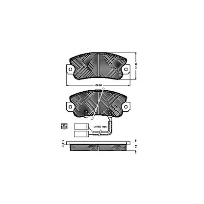 Photo Kit de plaquettes de frein, frein à disque SPIDAN 31296