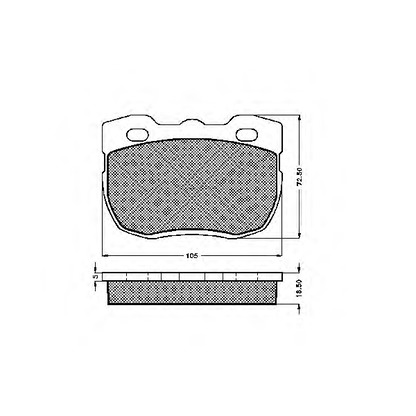 Photo Brake Pad Set, disc brake SPIDAN 31451