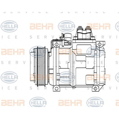 Photo Compressor, air conditioning HELLA 8FK351110131