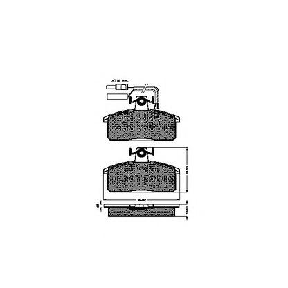 Photo Brake Pad Set, disc brake SPIDAN 31454