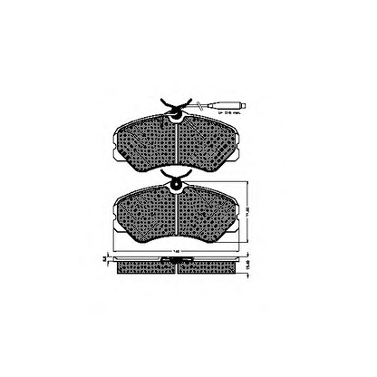 Foto Kit pastiglie freno, Freno a disco SPIDAN 31462