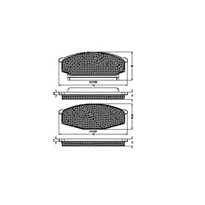 Photo Brake Pad Set, disc brake SPIDAN 31466