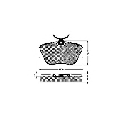 Photo Kit de plaquettes de frein, frein à disque SPIDAN 31703