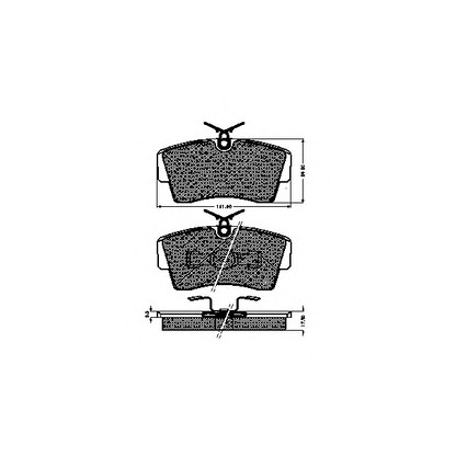 Photo Brake Pad Set, disc brake SPIDAN 31704