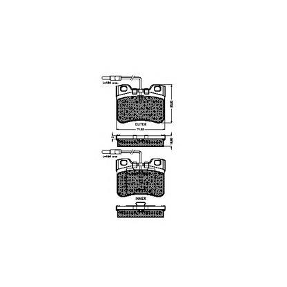 Photo Brake Pad Set, disc brake SPIDAN 31730