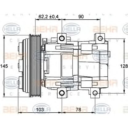 Foto Compressore, Climatizzatore HELLA 8FK351113101