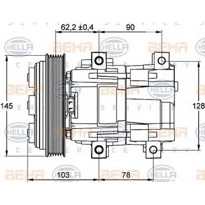 Foto Kompressor, Klimaanlage HELLA 8FK351113171