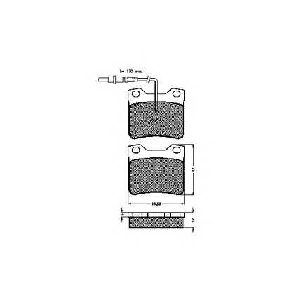 Photo Brake Pad Set, disc brake SPIDAN 31740