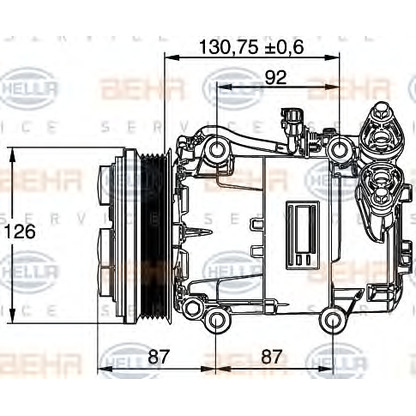 Photo Compressor, air conditioning HELLA 8FK351113451