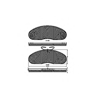 Photo Kit de plaquettes de frein, frein à disque SPIDAN 31741