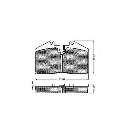 Photo Brake Pad Set, disc brake SPIDAN 31786