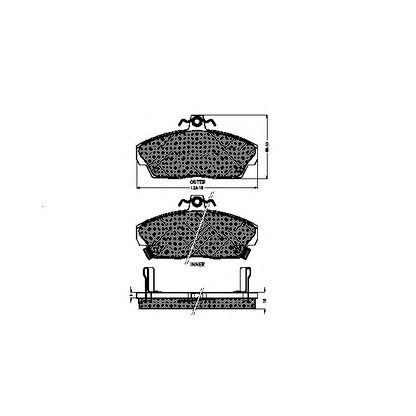 Photo Brake Pad Set, disc brake SPIDAN 31790