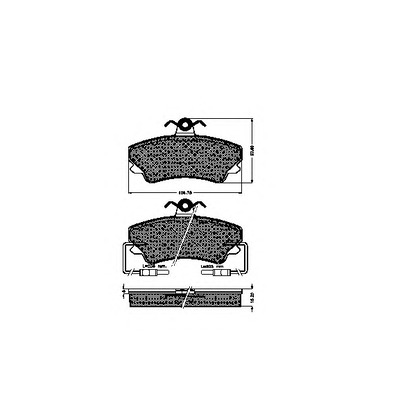 Photo Kit de plaquettes de frein, frein à disque SPIDAN 31816