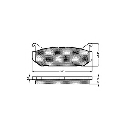 Photo Brake Pad Set, disc brake SPIDAN 31883