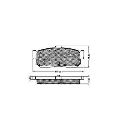 Photo Brake Pad Set, disc brake SPIDAN 31887