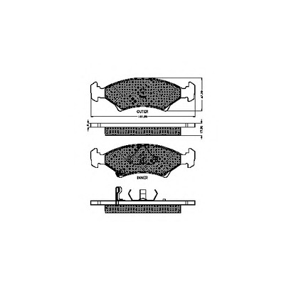 Фото Комплект тормозных колодок, дисковый тормоз SPIDAN 32010