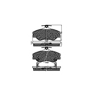 Photo Brake Pad Set, disc brake SPIDAN 32017