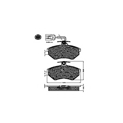 Photo Kit de plaquettes de frein, frein à disque SPIDAN 32031