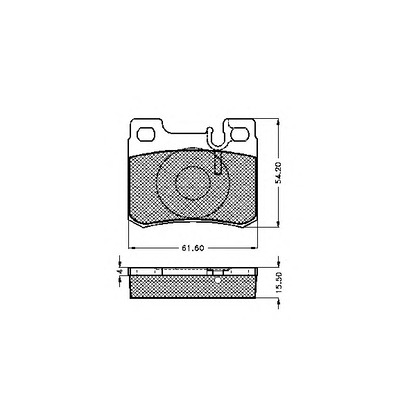Фото Комплект тормозных колодок, дисковый тормоз SPIDAN 32034