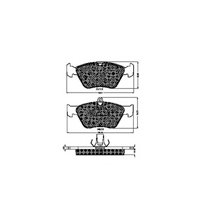 Photo Kit de plaquettes de frein, frein à disque SPIDAN 32066