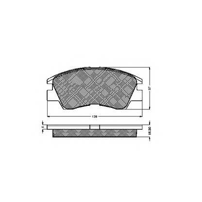 Photo Kit de plaquettes de frein, frein à disque SPIDAN 32124