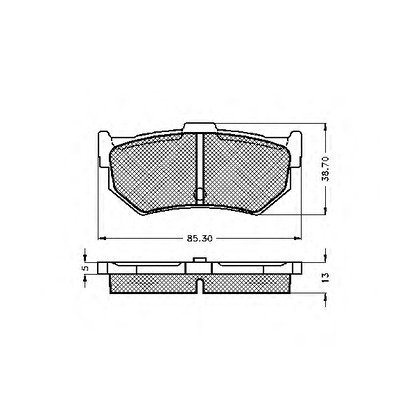 Photo Brake Pad Set, disc brake SPIDAN 32128