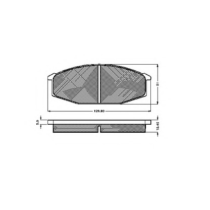 Photo Kit de plaquettes de frein, frein à disque SPIDAN 32138