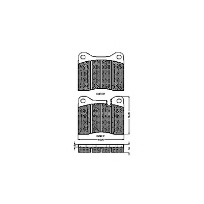 Photo Brake Pad Set, disc brake SPIDAN 32140