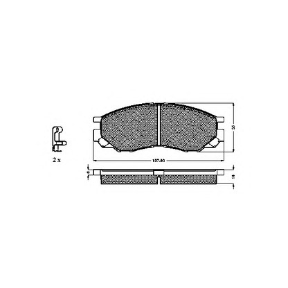 Photo Brake Pad Set, disc brake SPIDAN 32165