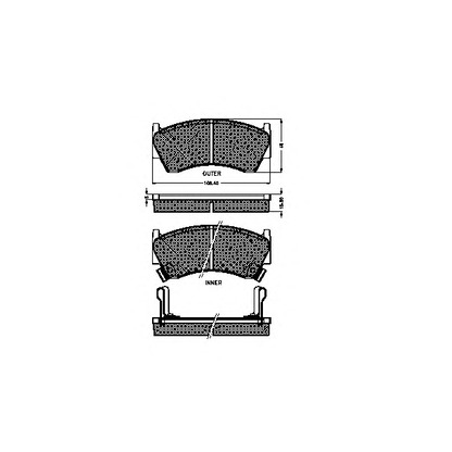 Photo Kit de plaquettes de frein, frein à disque SPIDAN 32193