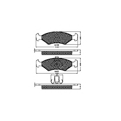 Foto Kit pastiglie freno, Freno a disco SPIDAN 32207