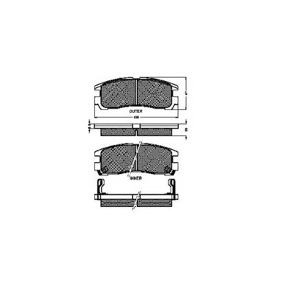 Photo Brake Pad Set, disc brake SPIDAN 32274