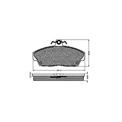 Photo Kit de plaquettes de frein, frein à disque SPIDAN 32311