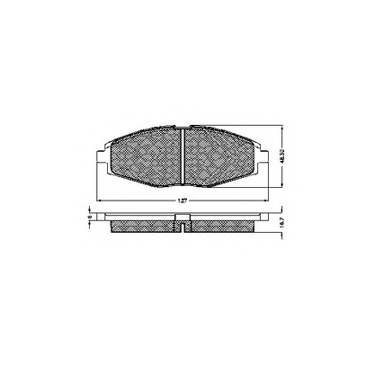 Photo Brake Pad Set, disc brake SPIDAN 32344