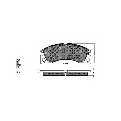 Photo Brake Pad Set, disc brake SPIDAN 32422