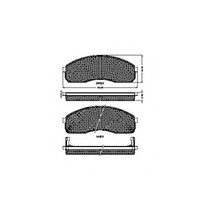 Photo Kit de plaquettes de frein, frein à disque SPIDAN 32424