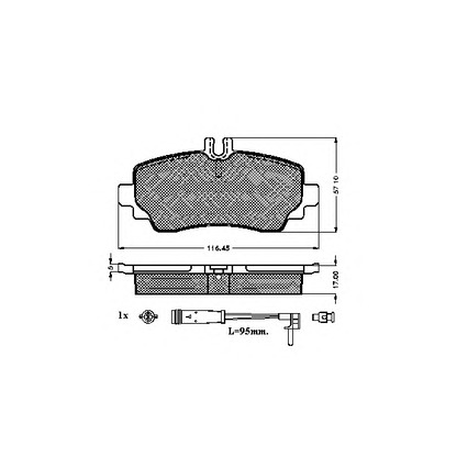 Photo Kit de plaquettes de frein, frein à disque SPIDAN 32447