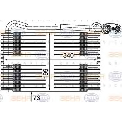 Фото Испаритель, кондиционер HELLA 8FV351210171