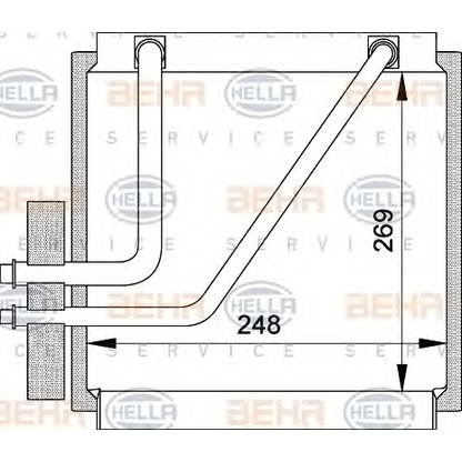 Photo Evaporator, air conditioning HELLA 8FV351210641