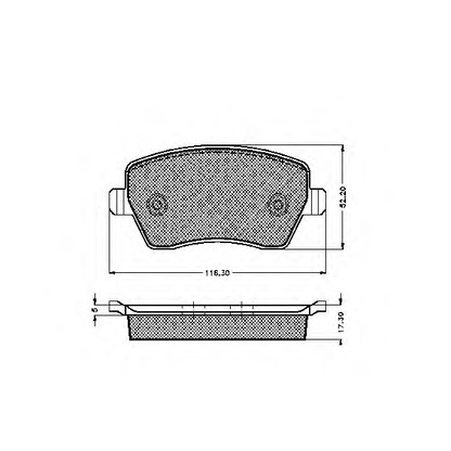 Photo Brake Pad Set, disc brake SPIDAN 32456