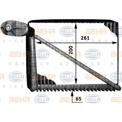 Foto Evaporador, aire acondicionado HELLA 8FV351211061