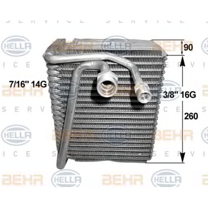 Foto Evaporatore, Climatizzatore HELLA 8FV351211091