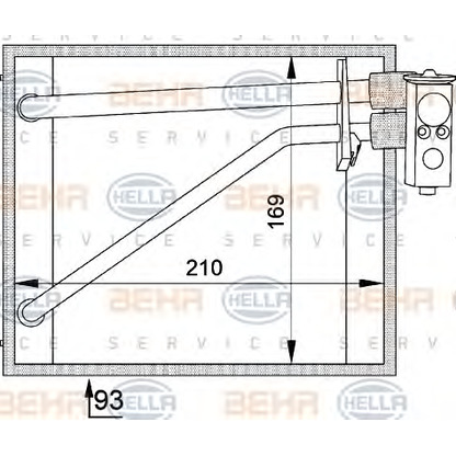 Foto Evaporador, aire acondicionado HELLA 8FV351211131